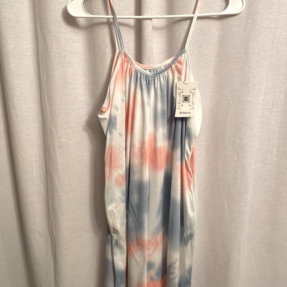 Extra wide leg tye dye jumper